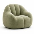 Fauteuil en tissu vert olive en polyester 85x90x75 cm