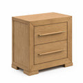 Table de chevet en bois avec 2 tiroirs