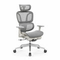 Chaise de bureau en maille avec accoudoirs réglables Gris