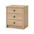 Table de chevet en bois avec 3 tiroirs
